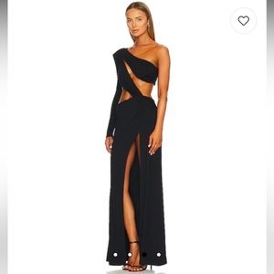 Revolve NBD Juanita Maxi Dress in Black
